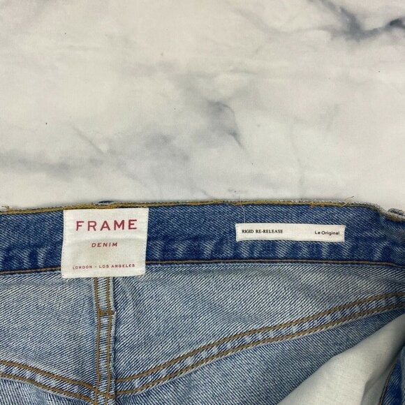 FRAME Rigid Re Release Le Original Taper Jeans Size 27 The Bungalow Button Fly - Picture 7 of 13